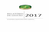 AEJC RelatorioDeGestao2017 Abril 2018 · Relatório de Gestão 2017 ... CIRCUITO DE XADREZ DE OEIRAS 8. ... A visão do projeto Academia Equestre João Cardiga é ser reconhecida