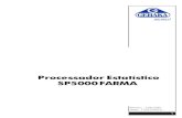 Processador Estatístico SP5000 FARMA · amostra em função da quantidade total de cápsulas. Para calcular a quantidade da amostra utilize a raiz quadrada do valor total das cápsulas