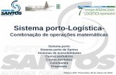 Sistema porto-Logística- · disponibilidade de grandes áreas terrestres e aquaviária; ... rede de dutos e ferrovia, ligações nacionais e internacionais, recursos flúvio-marítimos,
