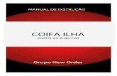 MANUAL INSTR COIFA ILHA GNO - DUTO 650-850 - Nardelli · Manual de instruções e lista de assistências técnicas Suporte de ﬁxação para dutos, sendo suportes laterais e teto