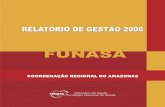 R. DE GESTÃO CORE-AM 2006 - funasa.gov.br · Finanças e da Coordenação-Geral de Auditoria Interna, objetivando o cumprimento da Missão e Diretrizes da Fundação Nacional de
