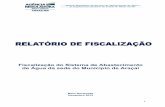 Fiscalização do Sistema de Abastecimento de Água da sede ...arsae.mg.gov.br/images/documentos/relat_fisc_tec_op_saa_aracai.pdf · DEFOFO - Extensão de 312 metros – DN 75 / (Recalque)