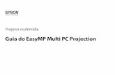 Guia do EasyMP Multi PC Projection · É possível comparar e analisar dados projetando em simultâneo telas de vários computadores ligados à rede. ... CPU Mobile Pentium III 1,2