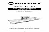 RBB - Maksiwamaksiwa.com/wp-content/uploads/2016/03/Manual-RBB1000.pdf · Verifique o alinhamento de partes móveis, ... Retire o parafuso do eixo do suporte pendular (4), ... Para