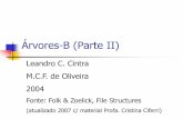 Árvores-B (Parte II) - wiki.icmc.usp.brwiki.icmc.usp.br/images/e/e5/Arquivo_12_-_Árvores_B,_parte_2.pdf · 3 Características Gerais Organizar e manter um índice para um arquivo
