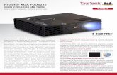 Projetor XGA PJD6235 com conexão de rede · O ViewSonic® PJD6235 é um projetor com conexão de rede avançada XGA DLP ... Equipado com HDMI, o projetor oferece a mais alta qualidade
