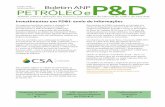 Investimentos em PD&I: envio de informações · Quanto ao Relatório Consolidado Anual – RCA, sua ... Caracterização Experimental do Escoamento Bifásico Líquido-Gás em Dutos