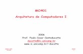 MO401 Arquitetura de Computadores I - ic.unicamp.brducatte/mo401/Slides/2007/ISA_1s06.pdfQuais as vantagens e desvantagens das diversas alternativas de ... • As maiores vantagens