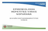 EPIDEMIOLOGIA HEPATITES VIRAIS NOPARANÁ · Número de casos e coeficientes de incidência de Hepatite A, por 100.000 hab., 2007 a 2013*, Paraná 1407 516 124 81 81 83 764 7,2 4,8