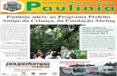 Paulínia adere ao Programa Prefeito Amigo da Criança, da ...paulinia.sp.gov.br/uploads/semanarios/semanario-834.pdf · mobilizar os profissionais da prefeitu-ra local e de outros