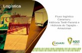 Fluxo logístico Caramuru: Hidrovia Tietê-Paraná e Hidrovia ... · 1.520 Km 1.040 Km 1.700 Km Consumo de combustíveis ... Quantidade de Monoxido de Carbono gerado 19.946,67 Kg