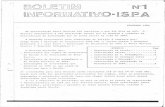 NOVEMBRO 1985 0 2 5 7 - cd.ispa.ptcd.ispa.pt/ficheiros/paginas/microsites/bi-1-1985.pdf · 0 Estabeleciment deo ensin o ISP éA propriedad de a cooperativa ISPA-CRL que é con'stituid