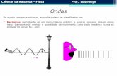 Ciências da Natureza Física Prof.: Luiz Felipe · Ciências da Natureza –Física Prof.: Luiz Felipe Classificação das ondas mecânicas As ondas podem ser classificadas em função