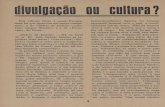 Ivulgacão ou cultura - dspace.uevora.ptntese AI, N3, 1939_04.pdf · tica. Cultura é a soma dos dois. Mesmo que, sofismando, se tome a parte pelo todo, se confunda cultura e crítica,