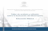 Taller de análisis y reflexión sobre la Evaluación del ... · PDF fileCoordinación Nacional del Servicio Profesional Docente Evaluación del Desempeño de Docentes y Técnicos