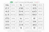Jogo Domin da Tabuada 1.docx) · 1- Escolham a ordem dos jogadores e dividir igualmente os dominós. 2- Os jogadores devem combinar antecipadamente se podem consultar a tabela de