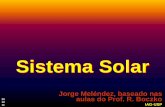 Sistema Solar - Departamento de Astronomiajorge/aga205_2011/30_SisPlane_JM.pdf · Em ordem de distância e em escala de tamanho Mer Vên Mar Ter Júp Sat Ura Net Plu Planetas telúricos