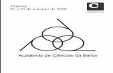 Clipping 01 a 31 de outubro de 2018 - cienciasbahia.org.brcienciasbahia.org.br/imagens/pdf/24632560554.pdf · Academia de Letras da Bahia realiza sessão para homenagear Edivaldo