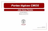 Portas lógicas CMOS - paginas.fe.up.ptjcf/ensino/disciplinas/mieec/pcvlsi/2011-12/... · Dimensionamento progressivo InN C L C3 C2 C1 In1 In2 In3 M1 M2 M3 MN Modelo de atraso de