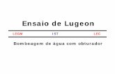 Ensaio de Lugeon - geomuseu.ist.utl.pt Ensaio Lugeon/Lugeon.pdf · PROCEDIMENTO ¾Injecção de água sob pressão num troço do furo e medição da absorção de água, que se infiltra