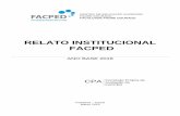 RELATO INSTITUCIONAL FACPED - facped.com.br fileprocessos internos de avaliação da Faculdade Padre Dourado durante o triênio 2016-2018, o de sistematização das informações coletadas
