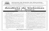 Concurso P 013 - s3.amazonaws.com · Concurso Público para a Assembleia Legislativa do Estado do Maranhão – 2013 FGV ‐Projetos Nível Superior – Analista de Sistemas Tipo