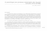 A metrologia nas posturas municipais dos Açores (séculos ... (M.), 2011.pdf · gicamente, os problemas, não menos importantes, das equivalências e conversões. Este texto fornece