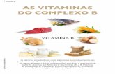 AS VITAMINAS DO COMPLEXO B - funcionaisnutraceuticos.com.br · 26 ADITIVOS INREDIENTES VITAMINA B AS VITAMINAS DO COMPLEXO B As vitaminas são substâncias muito importantes para