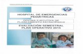 2015... · Los objetivos, indicadores y actividades del Plan Operativo Anual 2015 del Hospital de Emergencias Pediátricas, aprobado por Resolución Directoral NO 064-2015-HEP-IGSS/MINSA,