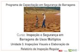 Curso: Inspeção e Segurança em Barragens de Usos Múltiploscapacitacao.ana.gov.br/conhecerh/bitstream/ana/832/11/Enap19_10Un5R.pdf · Além do Checklist, devem ser usadas lista
