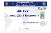 LES 101 Introdução à Economia - edisciplinas.usp.br€¦ · Slide 25 A1 Passar o V para itálico. Não consegui fazer a alteração Aiko, 2/7/2010