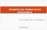 Tendências teóricas da psicologia - Educpedagogia fileA PSICANÁLISE Psicanálise é um campo clínico e de investigação teórica da psicologia. Sigmund Freud, médico psiquiatra