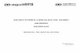 DETECTORES LINEALES DE HUMO AE/BR50 AE/BR100aguilera.es/documentacion/Sistema Convencional/Manuales/ae-br50-manual.pdf · AE/BR50 AE/BR100. Manual de Instalación Espaciado de Detectores