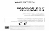 QUASAR 24 F QUASAR 24 - szatmari.hu · QUASAR 24 F WESTEN, entre as empresas líder na Europa na produção de aparelhos térmicos e sanitários para o uso doméstico (caldeiras murais