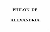 PHILON DE ALEXANDRIA · realizada pelos judeus de Alexandria. Os estudiosos alexandrinos estavam preocupados em salvar a herança clássica e procuravam restaurar textos, cuja autenticidade