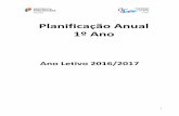 Planificação Anual 1º Anoageilhavo.edu.pt/sitio/Upload_ficheiros/2016/PLANIFICAÇÕES 2016-2017... · Planificação Anual da Disciplina de Português – 1º ano Ano Letivo de