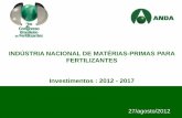INDÚSTRIA NACIONAL DE MATÉRIAS-PRIMAS PARA …anda.org.br/wp-content/uploads/2018/10/Painel_INVESTIM... · 2018-11-05 · •Método de lavra subterrânea por dissolução •Fornecimento