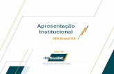 Apresentação Institucional - INFOinvest · 4 Visão Geral do IRB Brasil Re Líder incontestável no mercado de resseguros brasileiro, com um forte histórico de crescimento Market