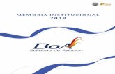 Memoria Institucional Boliviana de Aviación 2018sms.obairlines.bo/BoAInstitucional/Content/Documentos/Memoria BoA 2018_compressed.pdfEstado Plurinacional de Bolivia Evo Morales Ayma.