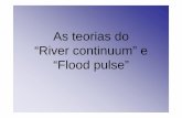 As teorias do “River continuum” e “Flood pulse”labs.icb.ufmg.br/benthos/index_arquivos/pdfs_pagina/Curso atualizacao... · Tipos de matéria orgânica • Matéria orgânica