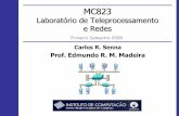 Prof. Edmundo R. M. Madeiracrsenna/Cursos/MC823-1S08/MC823-Socket-TCP.pdf · read and write Functions 26 Sockets • Pode ler/escrever menos do que necessita devido ao tamanho restrito