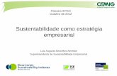 Sustentabilidade como estratégia empresarial · Fundos de Pensão: análise de sustentabilidade Carbon Disclosure Project – CDP Índice Carbono Eficiente - BOVESPA GRI – Global