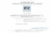  · 2015-05-21 · Certificado del Sistema de Gestión de la Calidad AENOR_ Em presa Registrada UNE-EN ISO 9001 ER-137712005 AENOR, Asociación Española de Normalización y Certificación,