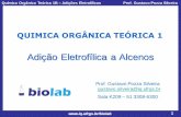 Adição Eletrofílica a Alcenos...4 /biolab Química Orgânica Teórica 1B – Adições Eletrofílicas Prof. Gustavo Pozza Silveira 4 Setas Curvas (revisão) A adição eletrofílica