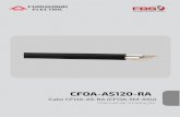 CFOA-AS120-RA · Este manual tem o objetivo de auxiliar a instalação do CFOA-SM-AS120-RA – Furukawa, apresentando as principais recomendações para a instalação. 2 Características