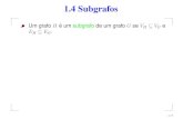 1.4 Subgrafosfhvm/disciplinas/anteriores/2005/... · 2005-03-16 · 1.4 Subgrafos Seja X um conjunto não vazio de arestas de um grafo G. O subgrafo induzido por X é o subgrafo minimal