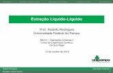 Extração Líquido-Líquidorodolfo.chengineer.com/data/uploads/ba310_aula09_20181016.pdf · Tabela 1: Exemplos de processos industriais de extração líquido-líquido. Soluto Diluente