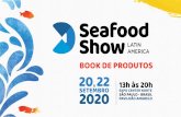 BOOK DE PRODUTOS - Seafood Show...• 01 Balcão padrão em alumínio, com fechamento frontal em vidro na cor azul medindo 1,00 x 0,50 x 1,00m (LxPxA), com 01 lance de prateleira de