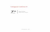 7º Zilma Gesser NunesApresentação S ALVETE! Língua Latina II é o segundo livro-texto elaborado para a disciplina de Língua Latina do curso de Licenciatura em Língua Portuguesa