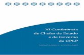 XI Conferência de Chefes de Estado e de Governo da CPLP 5 Página Declaração de Brasília 7 Declaração sobre a CPLP e a Agenda 2030 para o Desenvolvimento Sustentável 17 Declaração